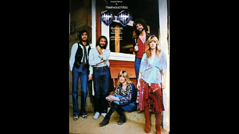 Trade advertisement for Fleetwood Mac's album Rumours 1977