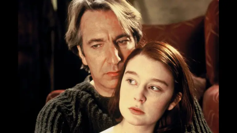 Alan Rickman and Georgina Cates in "An Awfully Big Adventure" (1995)