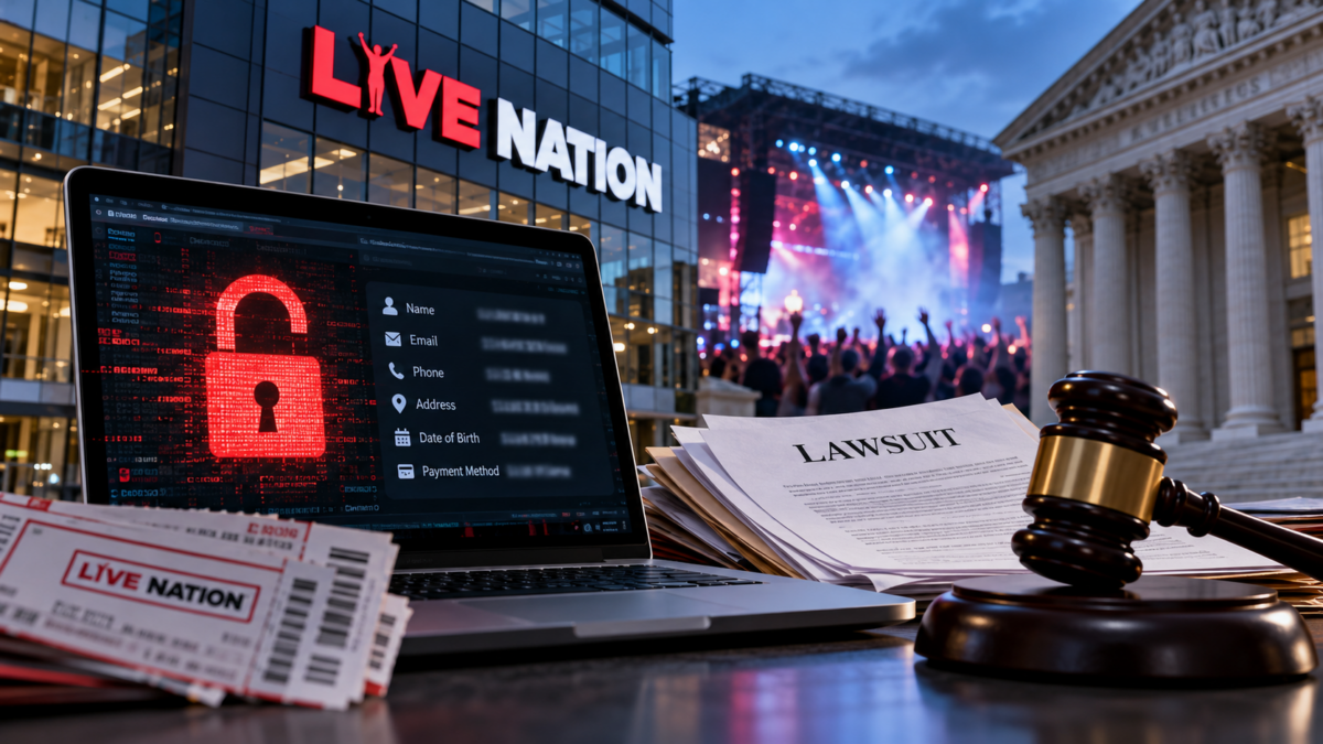Live Nation Discloses Data Breach, Faces Three Lawsuits