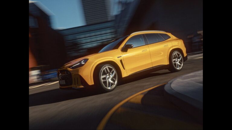 Yellow Mercedes-AMG GT SUV
