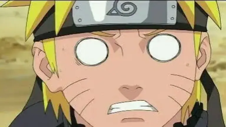 Naruto with a funny facial reaction as he gets worried his Live-action naruto adaptation.