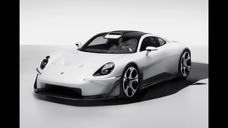 White Porsche Mission S
