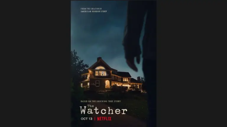 Key art poster for the series, "The Watcher" on Netflix