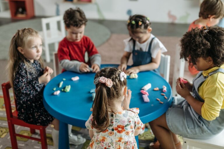 Colorado preschool Supreme Court case: children play together at a preschool table