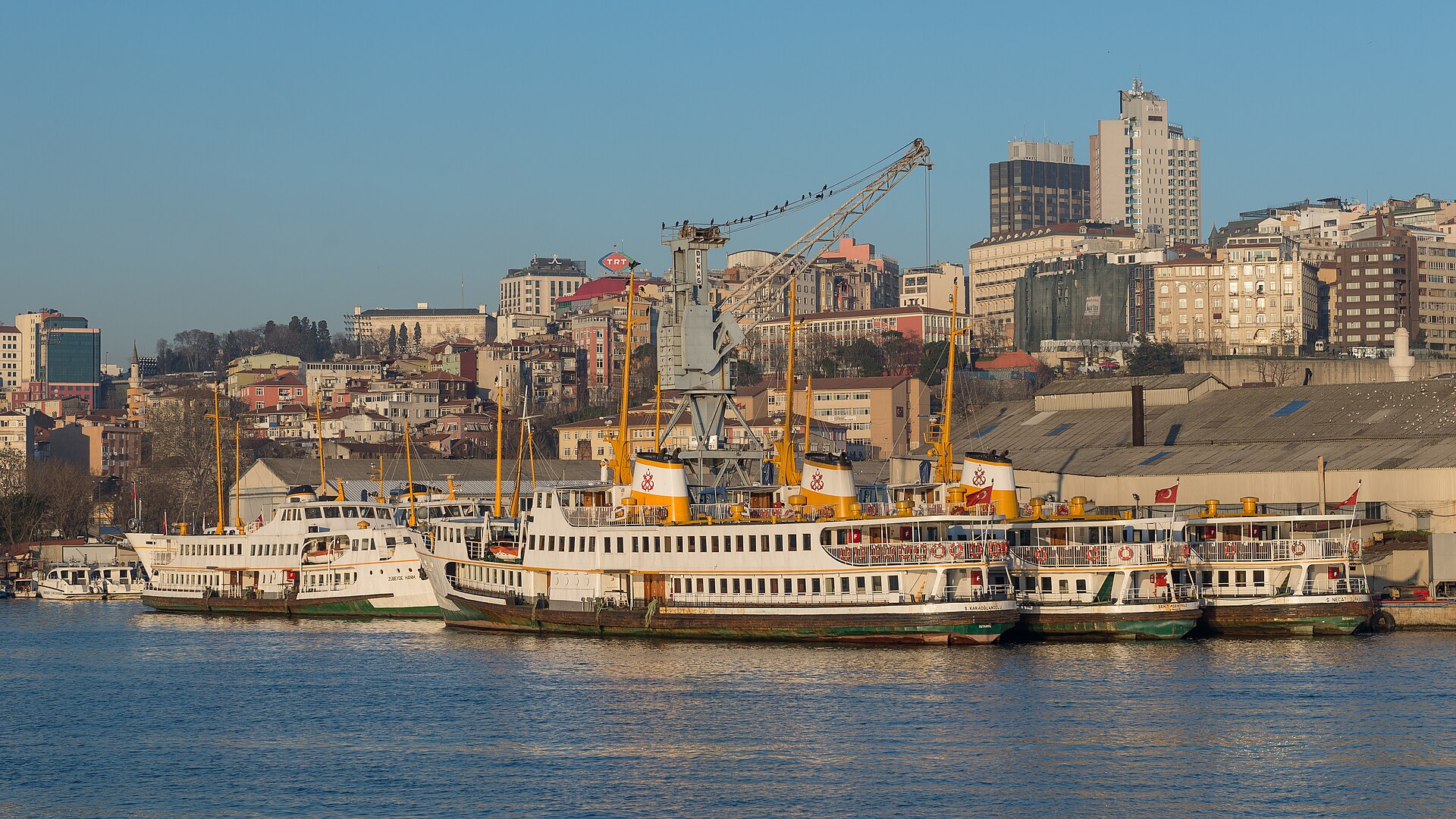 Contemporary Istanbul new fair: Golden Horn shipyards in Istanbul