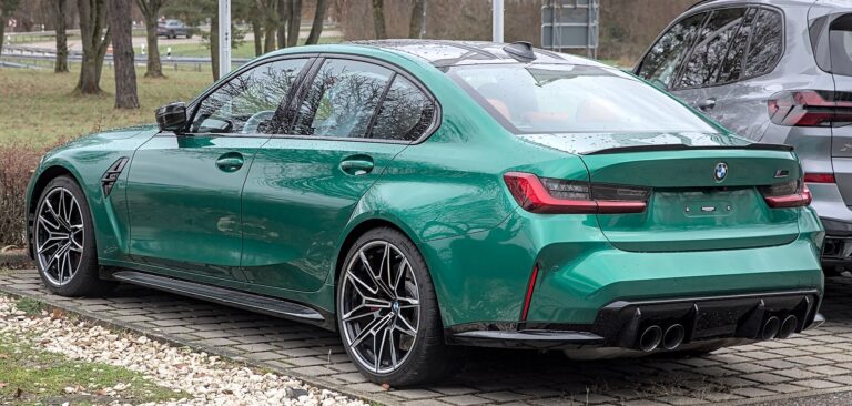Electric BMW M3 teaser: a current-generation BMW M3 Competition (G80)