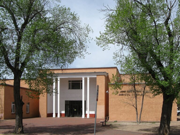 The Steve Herrera Judicial Complex in Santa Fe, New Mexico, home of the state court behind the Facebook privacy verdict