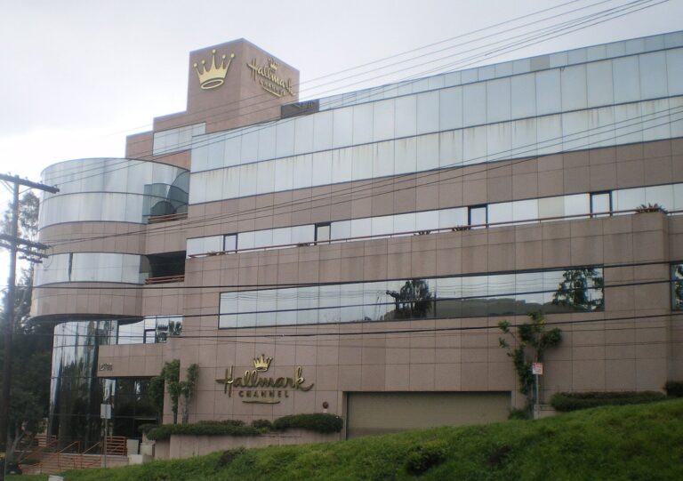 Hallmark Channel headquarters on Ventura Boulevard in Studio City, California, the network airing the Hallmark October movies lineup