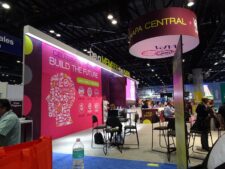 IAAPA Central lounge on the IAAPA Expo show floor in Orlando in 2017; the new House of the Dead arcade game debuts at the 2026 expo