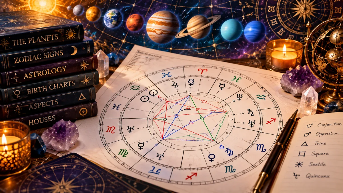 How to Read Planetary Aspects in Your Birth Chart