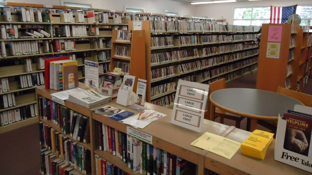 Ascendance of a Bookworm Part 4 anime: library shelves full of books