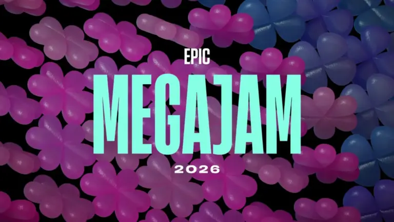 Epic Games Megajam AI game jam graphic, Unreal Engine, Unreal Editor