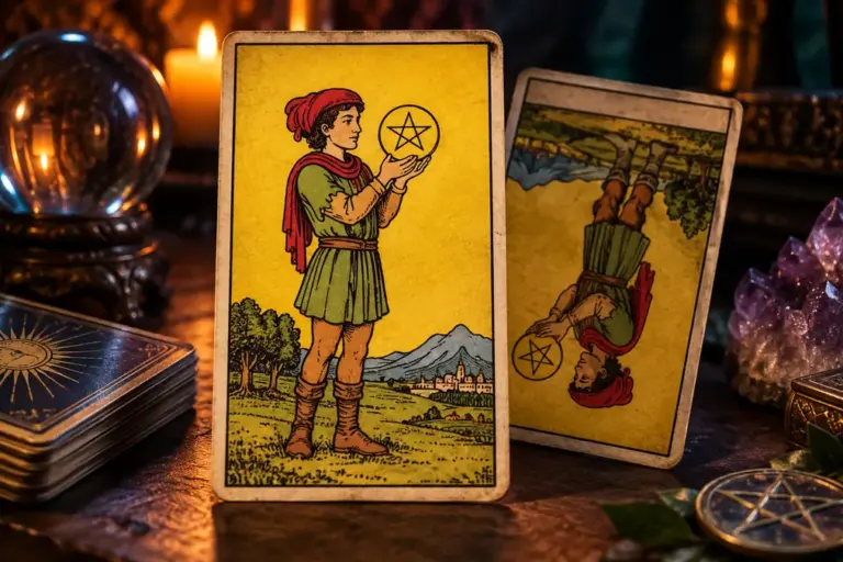 Page of Pentacles Tarot Meaning Upright and Reversed