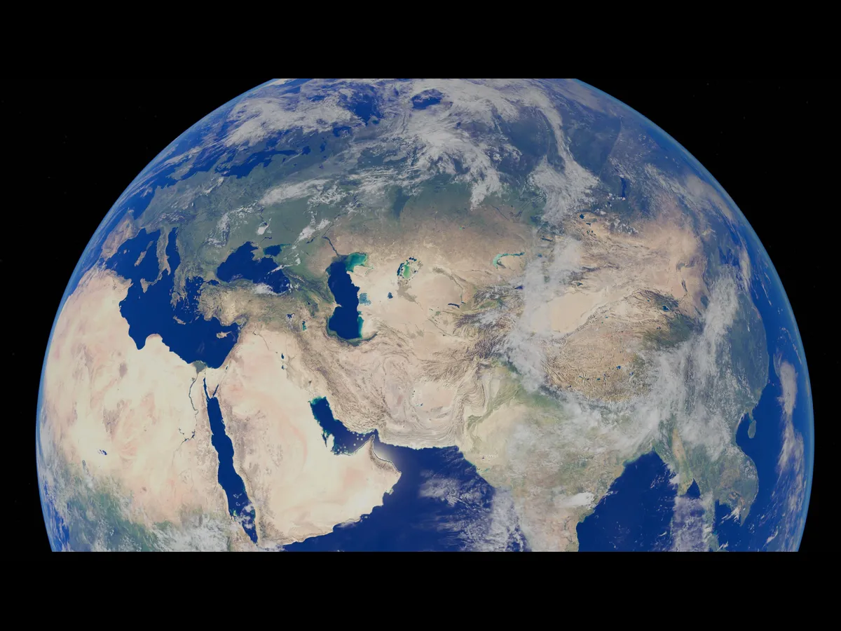In Friday's daily devotional, a globe is seen lighted against a dark background.
