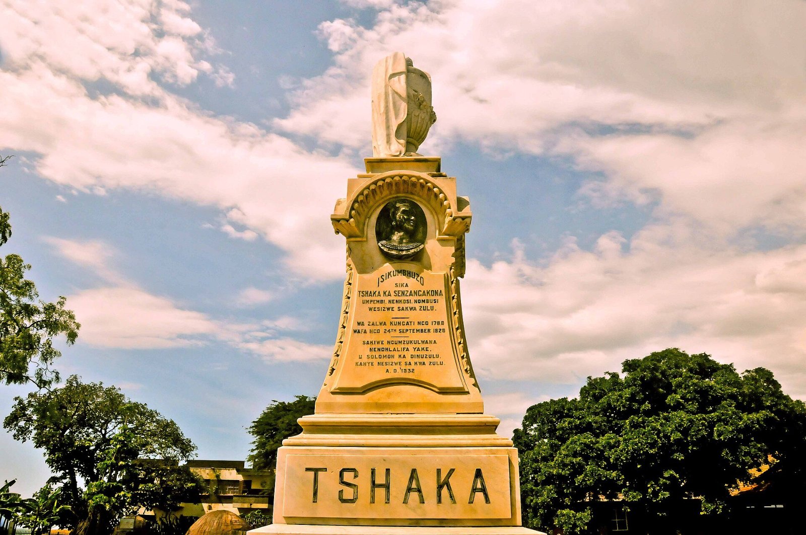 A memorial to Zulu King Shaka in South Africa, the historical figure at the center of Shaka iLembe season 3
