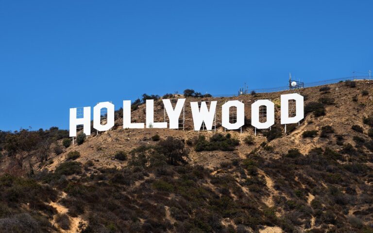 The Hollywood Sign in Los Angeles, the film and TV hub at the center of the UTA reorganization
