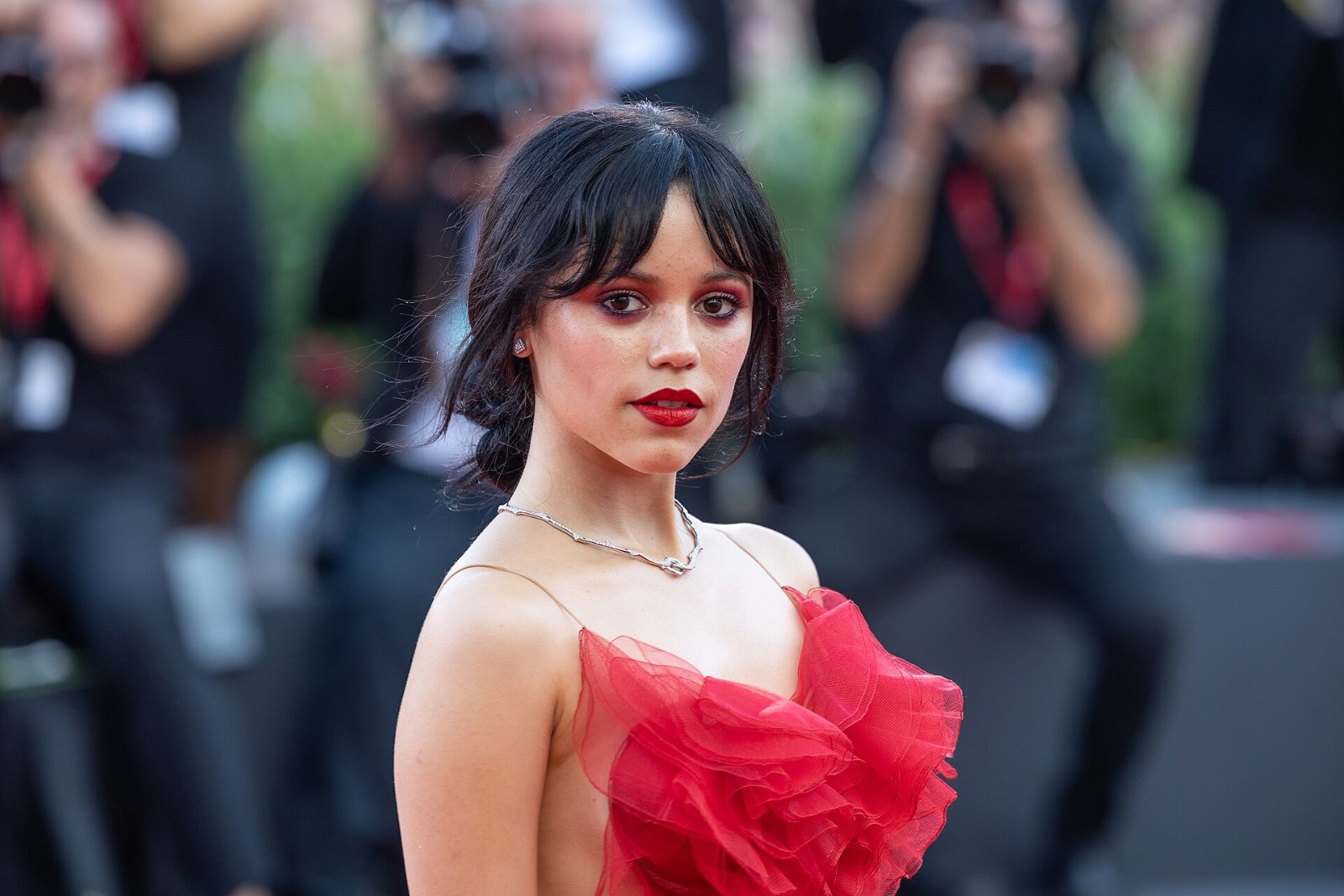 Jenna Ortega, star of Wednesday season 3, at the 81st Venice International Film Festival in 2024