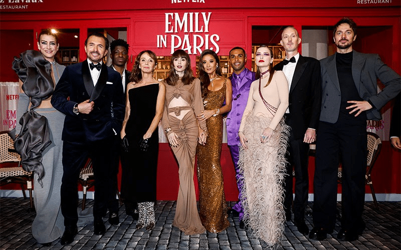 Image of "Emily in Paris" Crew Members at the French Global Premier
