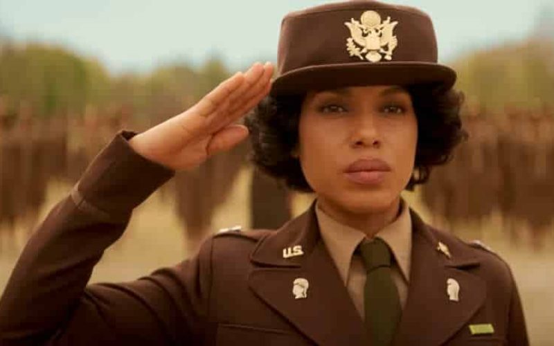 Kerry Washington As Charity Adams Earley in The Six Triple Eight