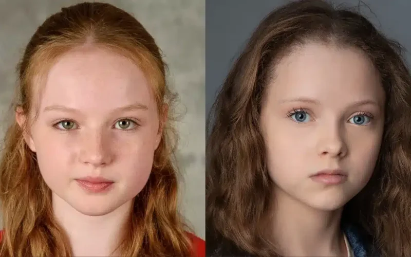 Molly McCann and Iona Bell as Louella and Lou Lou.