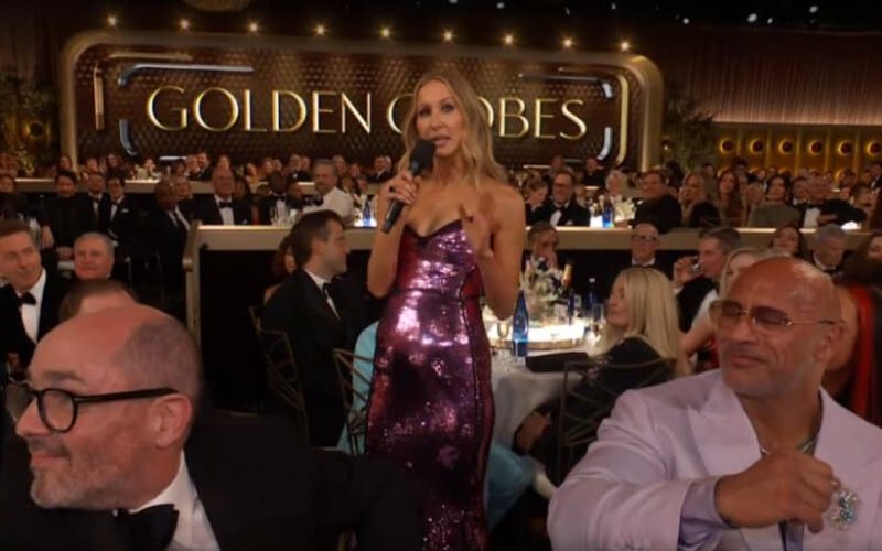 Nikki Glaser at the 2025 Golden GLobes