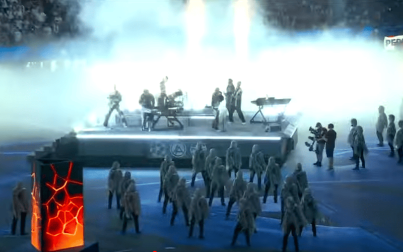 Linkin Park performs at UEFA Champions League Final