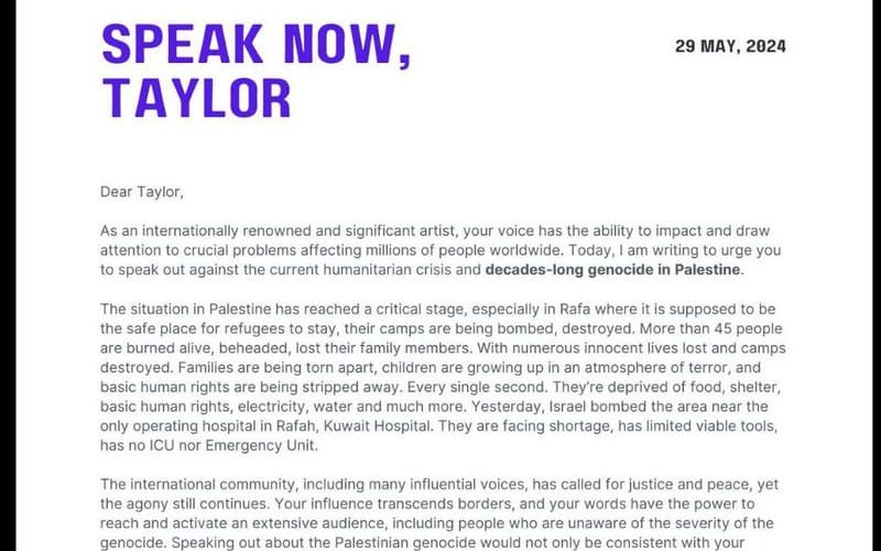 TaylorSwiftPalestine