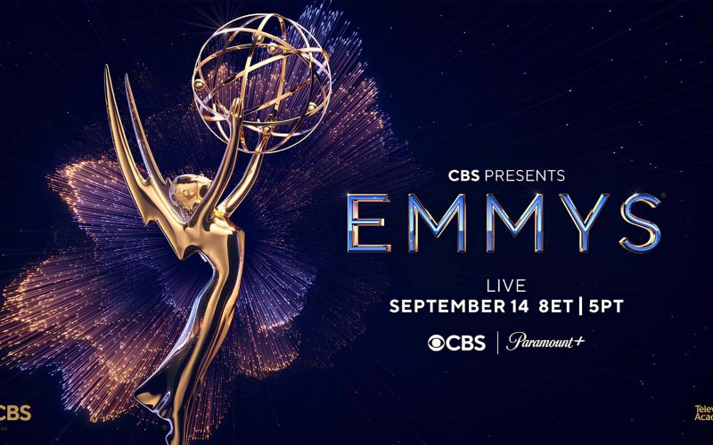 promotional image for the Emmy Awards 2025 on CBS and Paramount+ For article on 10 tv shows expecting nominations for the Emmy Awards 2025